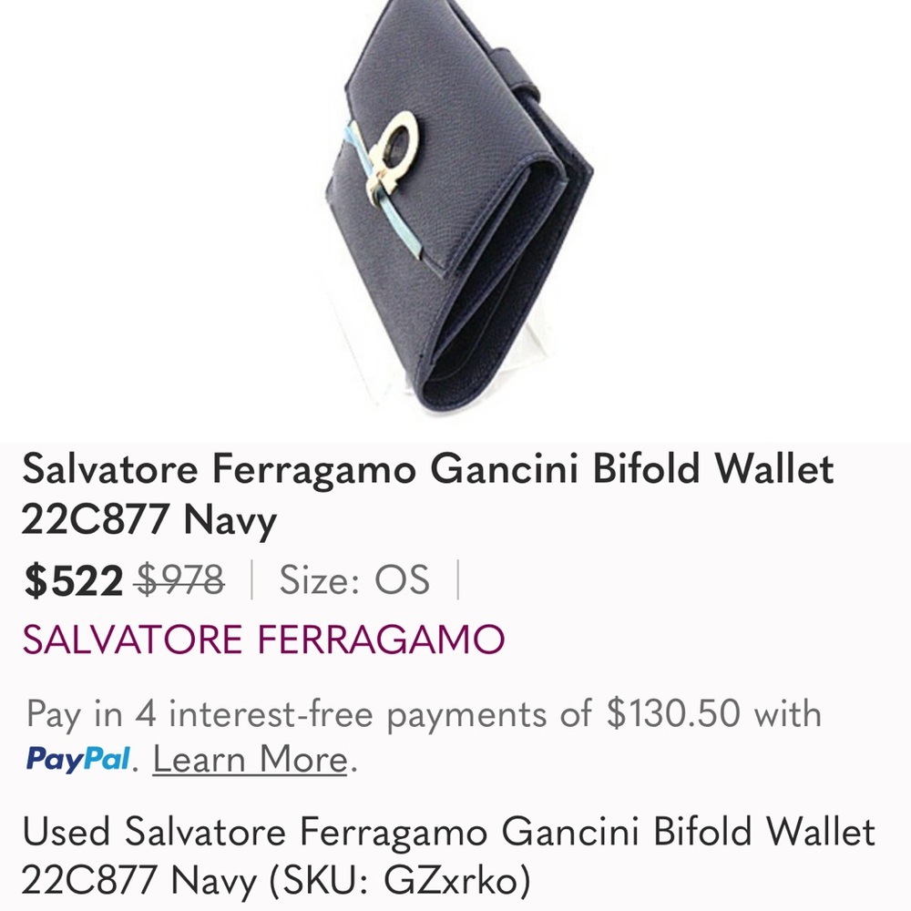 Salvatore Ferragamo Gancini Wallet in Mustard Yellow! - Picture 13 of 15